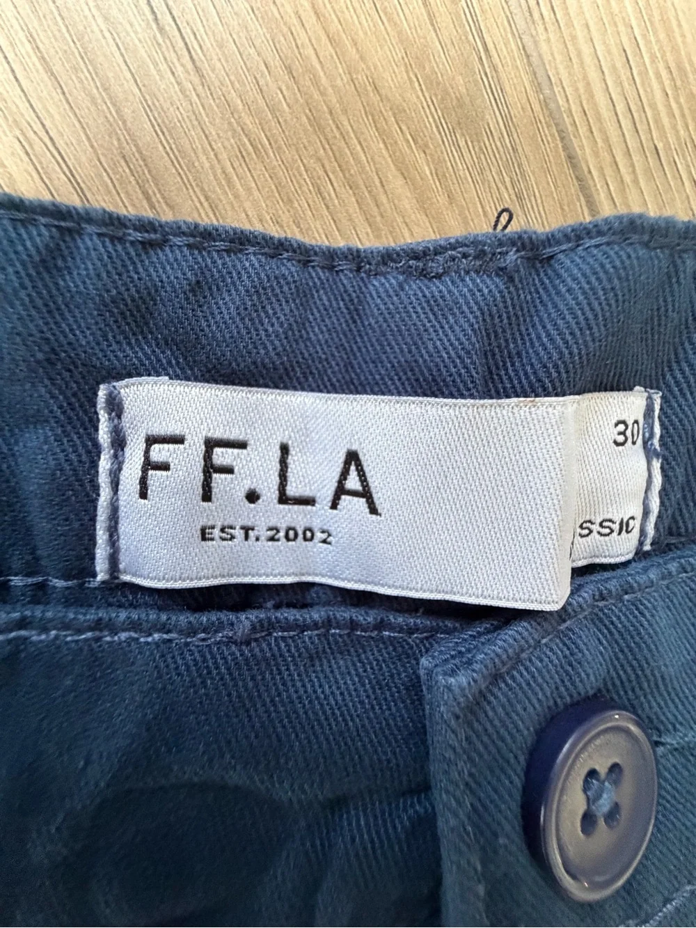 FF.LA Five Four Men's Navy Cotton Casual Shorts Chino 9” inseam Sz 30 NWOT